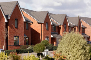 Row of new build houses, Dupree specialises in new build mortgages